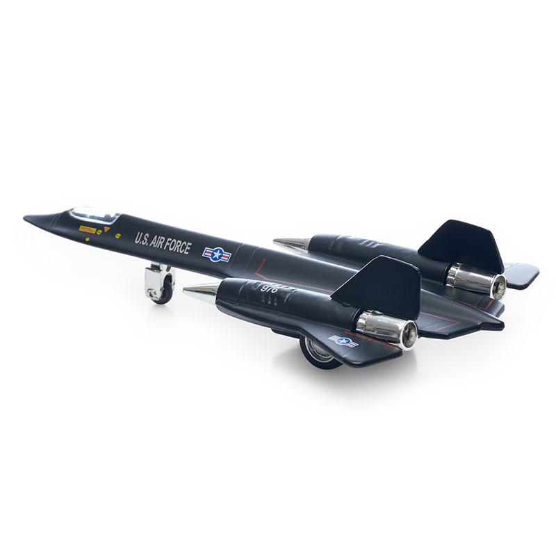 Blackbird aircraft diecast toy landing gear pullback racing kids toy